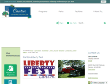 Tablet Screenshot of cantonlibertyfest.com